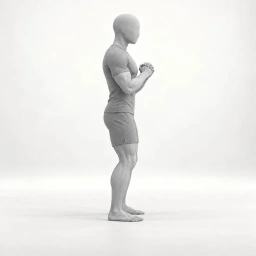 Squat knee taps. Position 1 of 5
